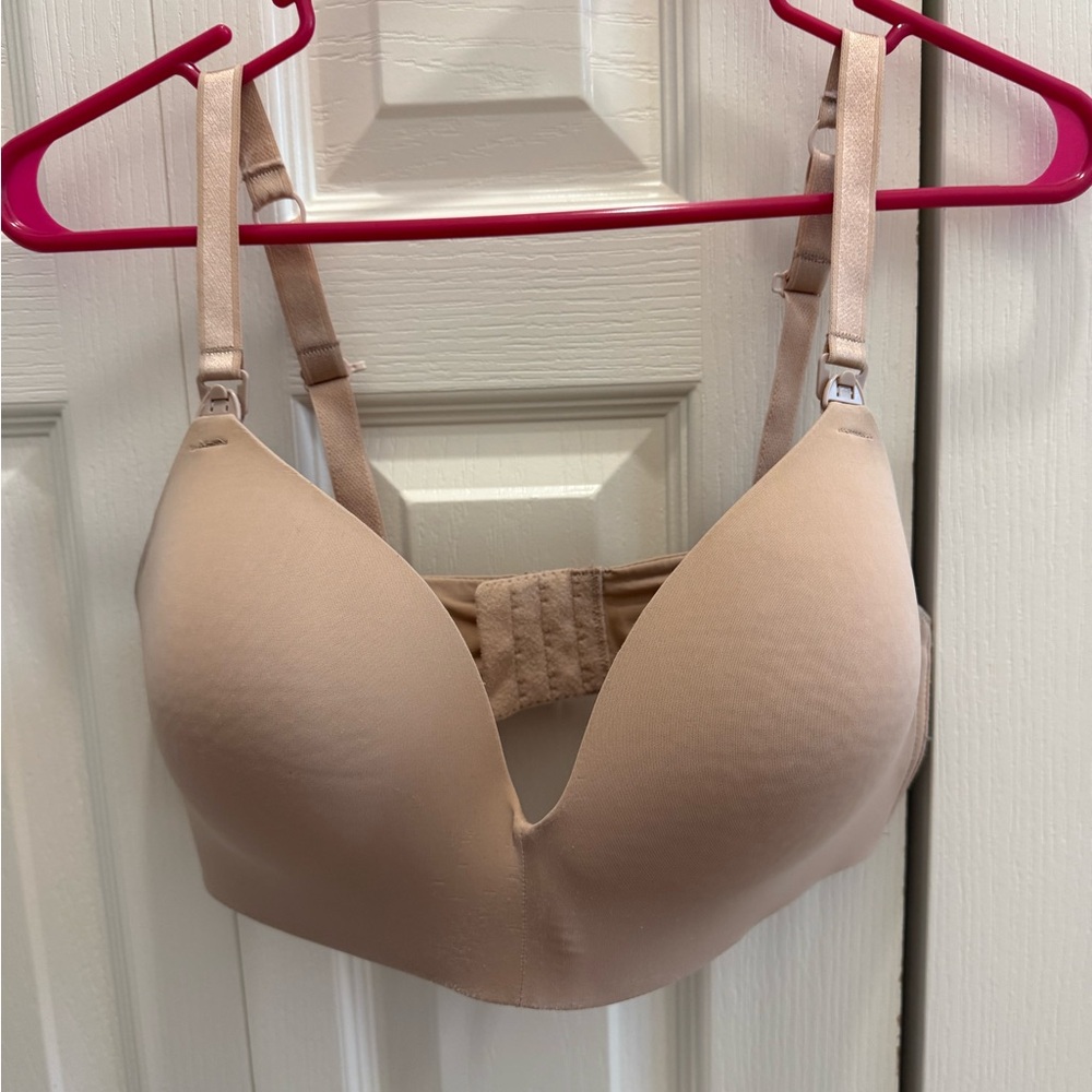 Seamless Maternity Nursing Nude Bra